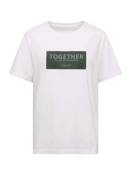 Foto van product T-shirt print Seidensticker groen