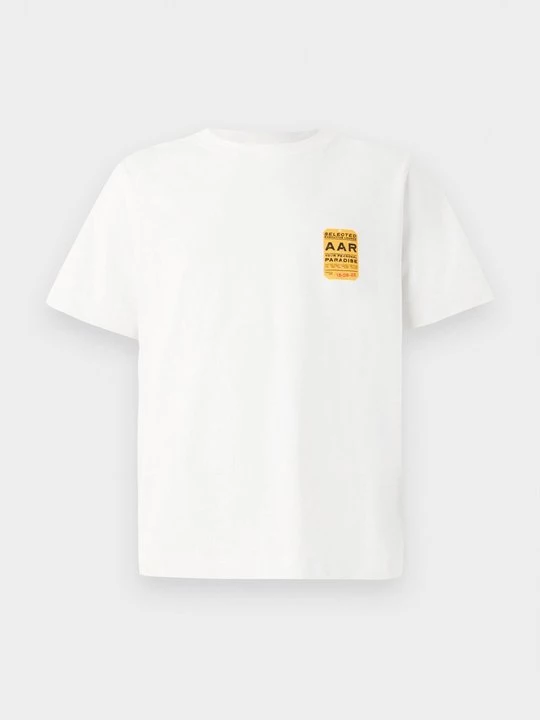 Foto van product T-shirt print Selected beżowy