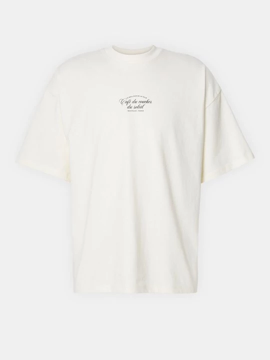 Foto van product T-shirt print Selected crème