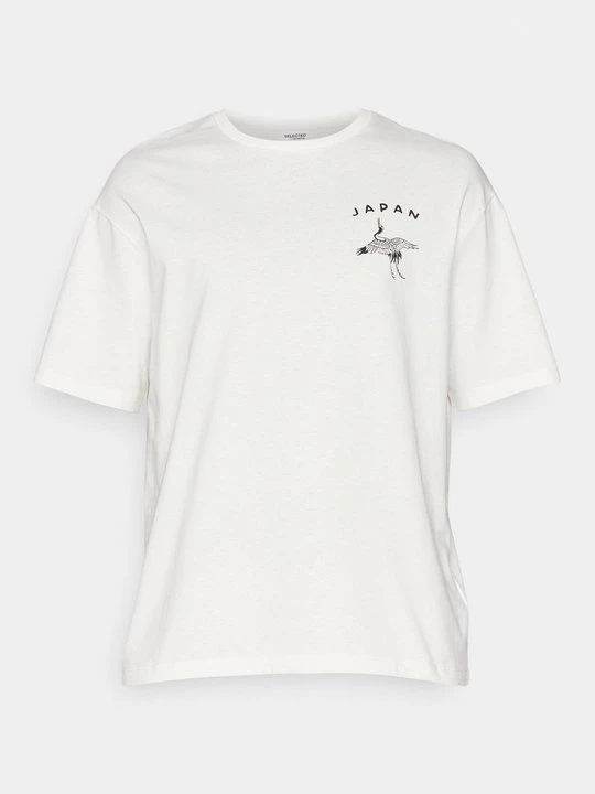 Foto van product T-shirt print Selected crème