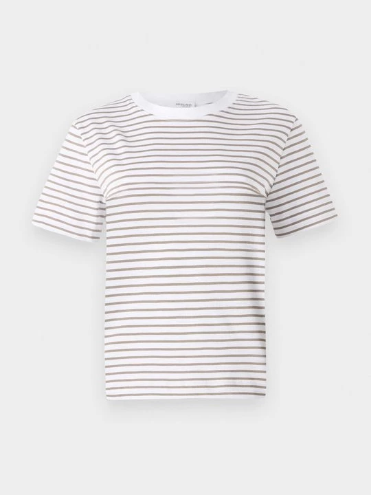 Foto van product T-shirt print Selected donkergroen