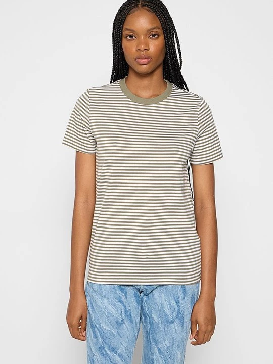 Foto van product T-shirt print Selected kaki