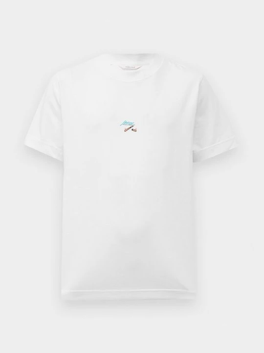 Foto van product T-shirt print Selected wit