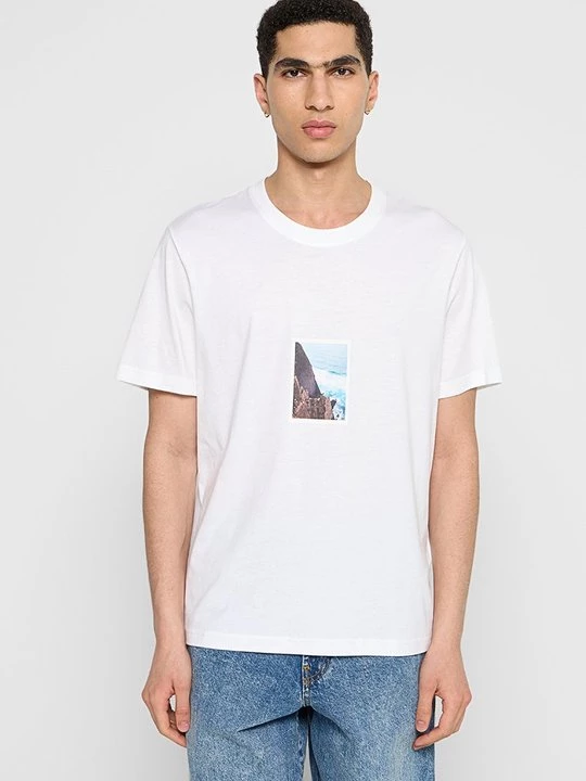 Foto van product T-shirt print Selected wit