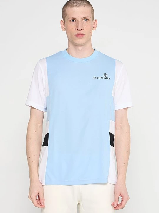 Foto van product T-shirt print Sergio Tacchini lichtblauw
