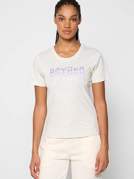 Foto van product T-shirt print Spyder beżowy