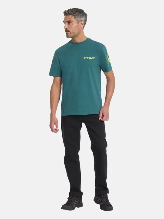 Foto van product T-shirt print Spyder petrol