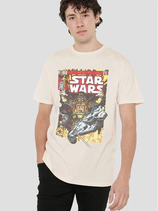 Foto van product T-shirt print Star Wars beżowy