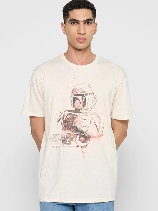 Foto van product T-shirt print Star Wars beżowy