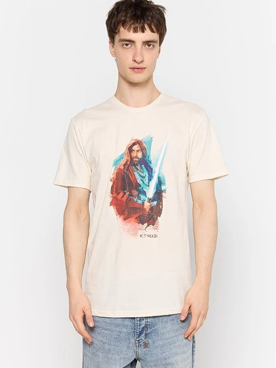 Foto van product T-shirt print Star Wars beżowy