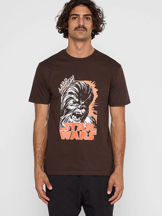Foto van product T-shirt print Star Wars bruin