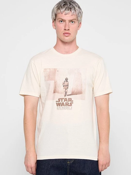 Foto van product T-shirt print Star Wars crème