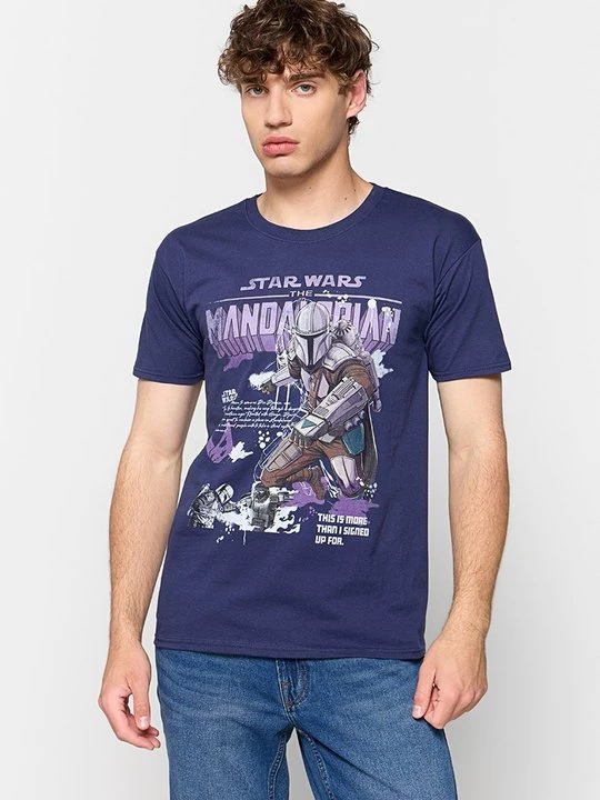 Foto van product T-shirt print Star Wars donkerblauw