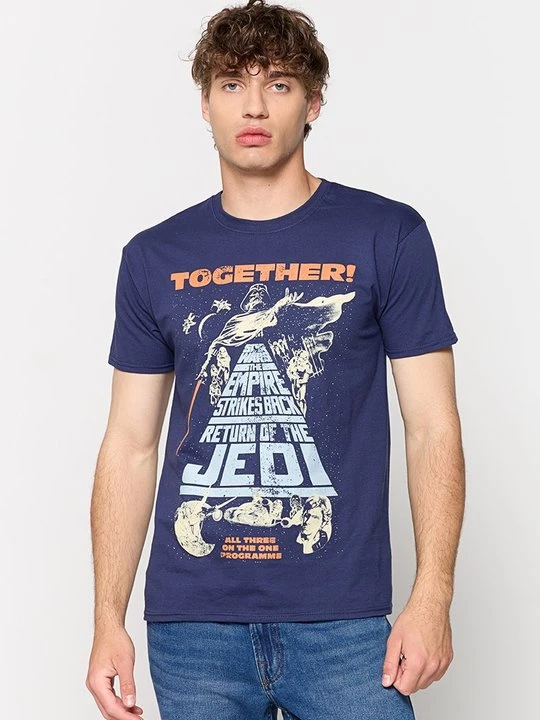 Foto van product T-shirt print Star Wars donkerblauw