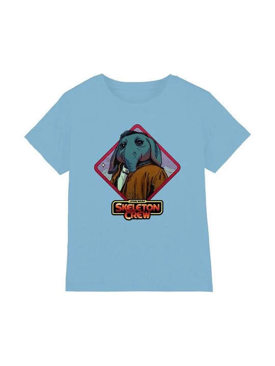 Foto van product T-shirt print Star Wars lichtblauw