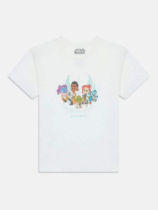 Foto van product T-shirt print Star Wars wit