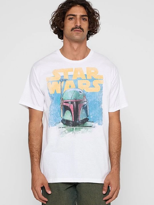 Foto van product T-shirt print Star Wars wit