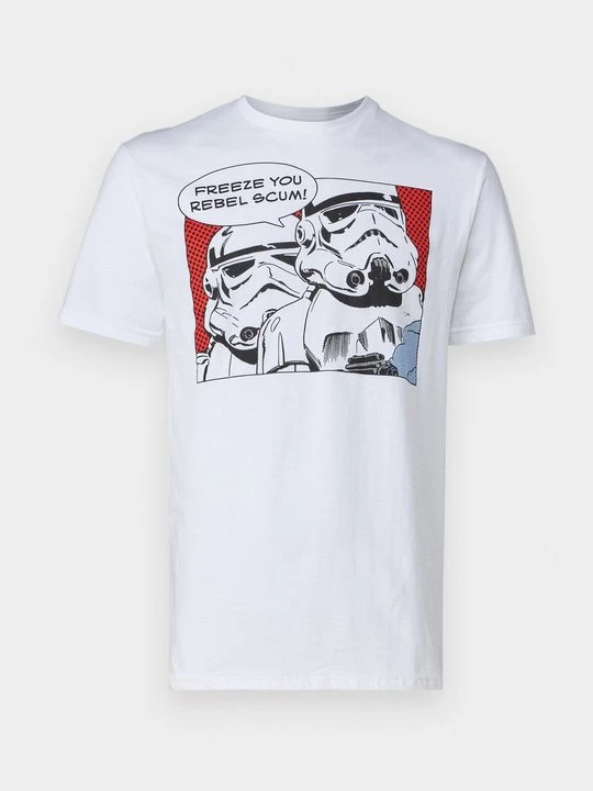 Foto van product T-shirt print Star Wars wit