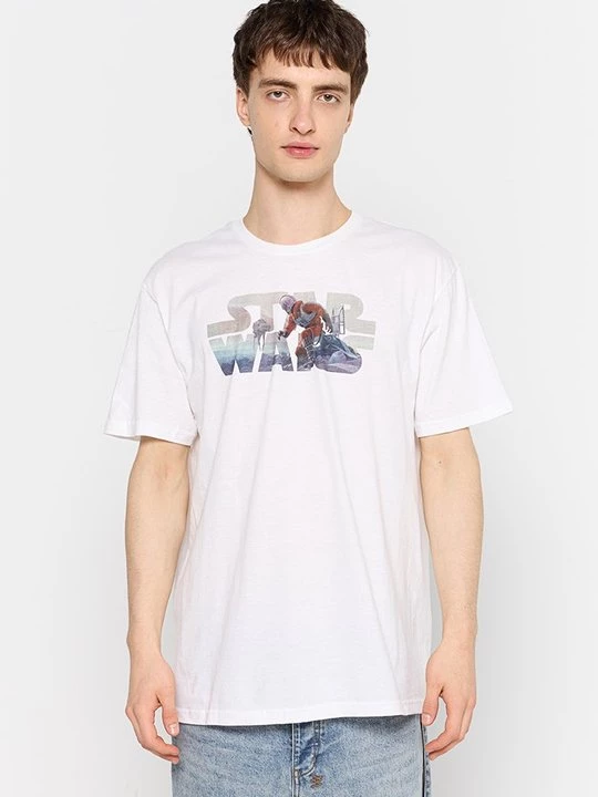 Foto van product T-shirt print Star Wars wit