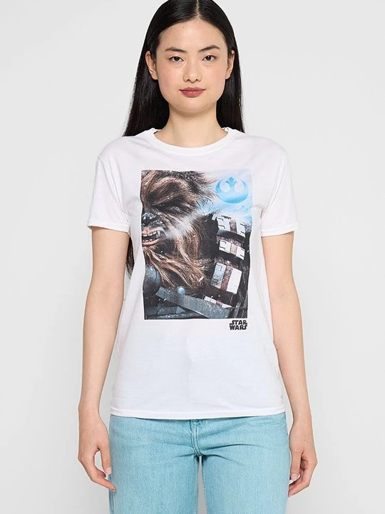 Foto van product T-shirt print Star Wars wit