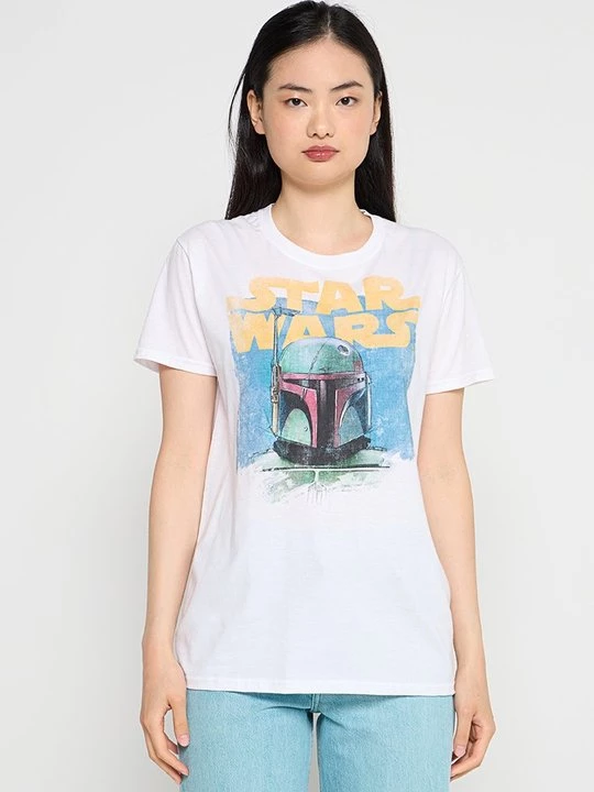 Foto van product T-shirt print Star Wars wit