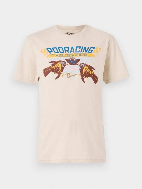 Foto van product T-shirt print Star Wars zandkleur