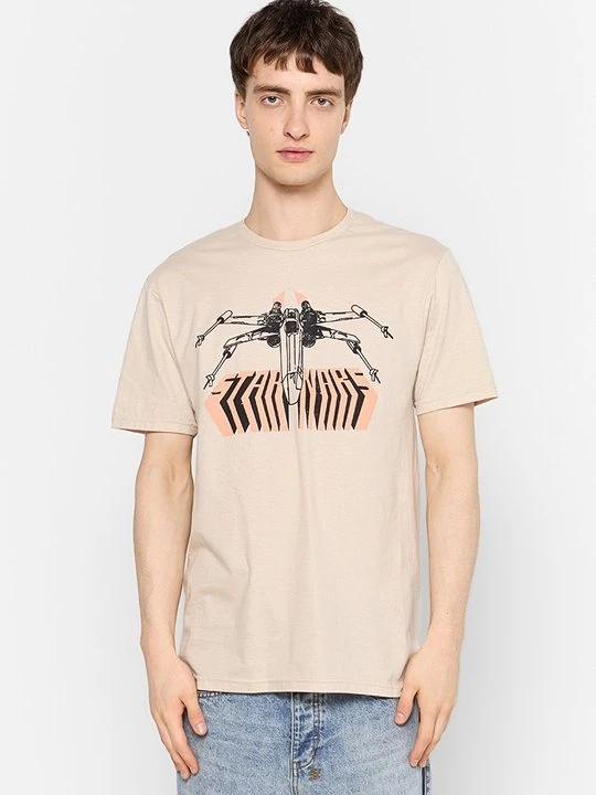 Foto van product T-shirt print Star Wars zandkleur