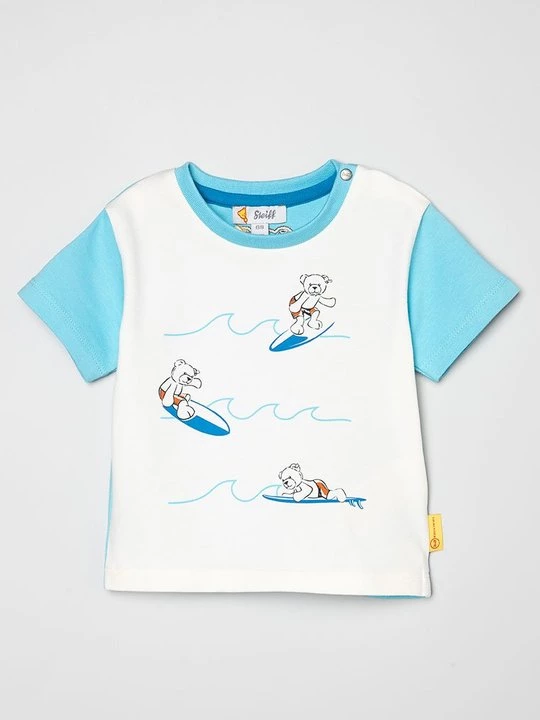 Foto van product T-shirt print Steiff lichtblauw