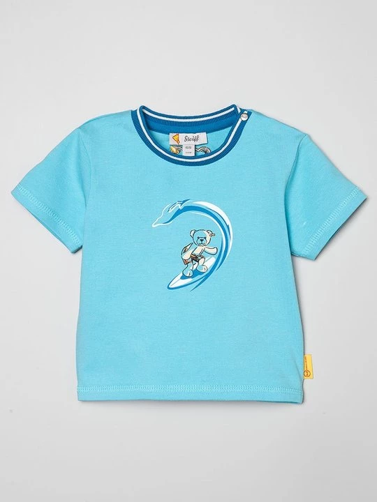 Foto van product T-shirt print Steiff lichtblauw