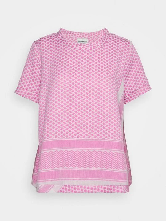Foto van product T-shirt print SUMMERY Copenhagen donkerroze