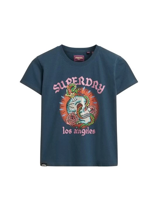 Foto van product T-shirt print Superdry blauw
