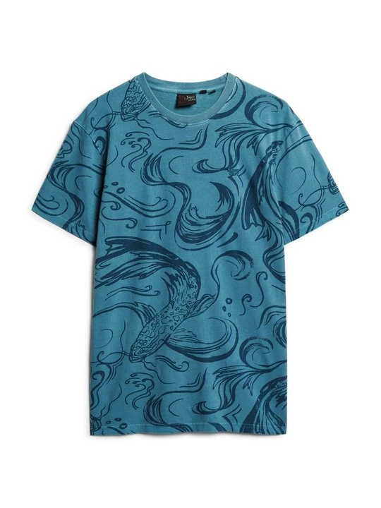 Foto van product T-shirt print Superdry blauw