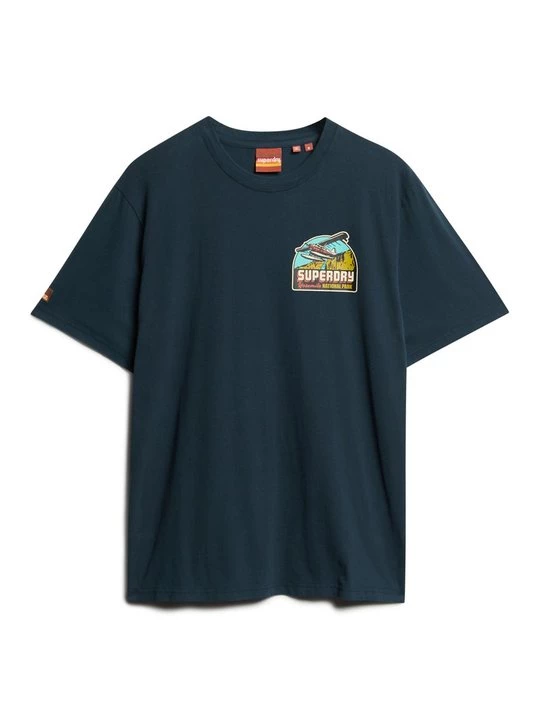 Foto van product T-shirt print Superdry blauw