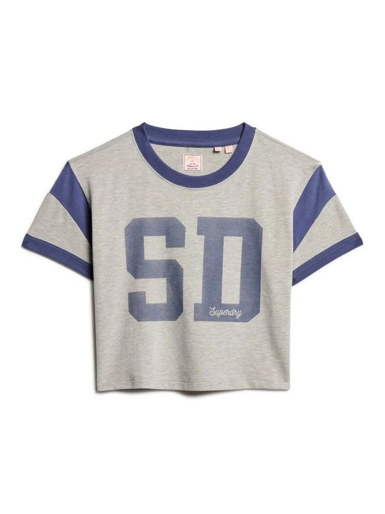 Foto van product T-shirt print Superdry donkergrijs