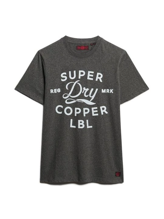 Foto van product T-shirt print Superdry donkergrijs
