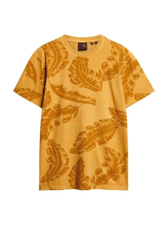Foto van product T-shirt print Superdry geel