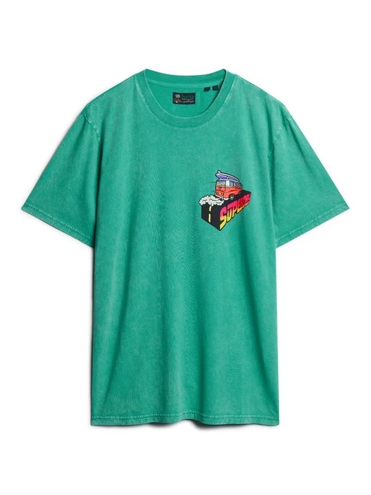 Foto van product T-shirt print Superdry groen