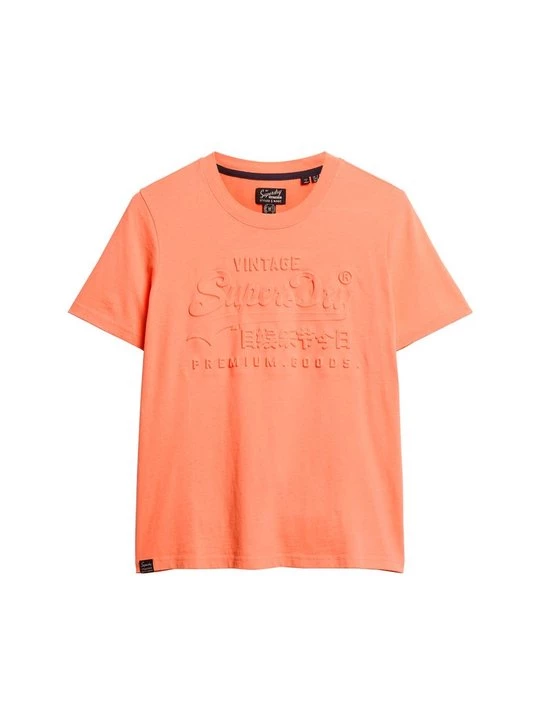 Foto van product T-shirt print Superdry koraalrood