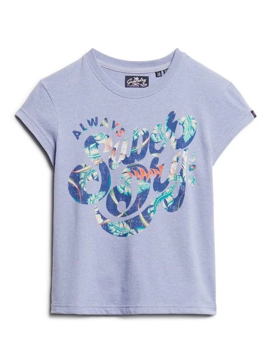 Foto van product T-shirt print Superdry paars