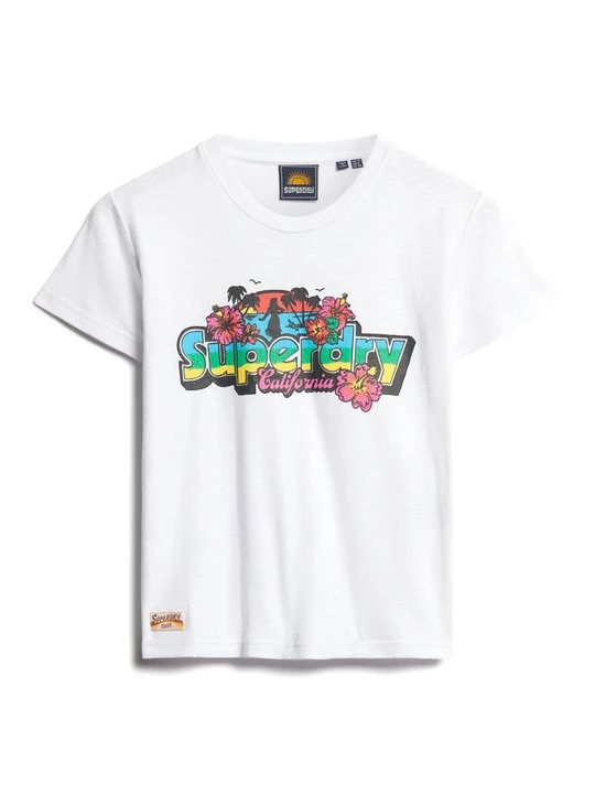 Foto van product T-shirt print Superdry wit