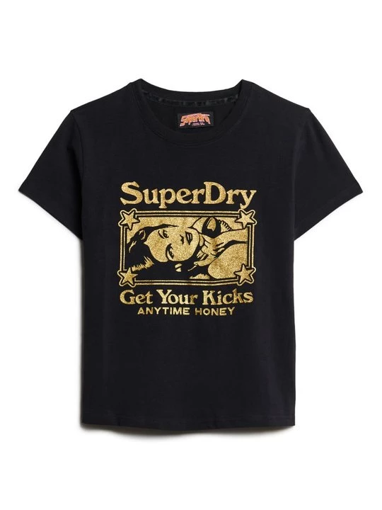 Foto van product T-shirt print Superdry zwart