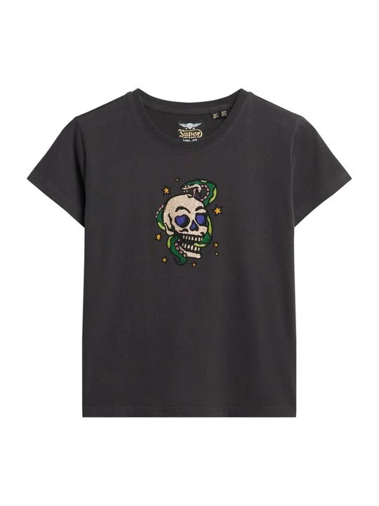 Foto van product T-shirt print Superdry zwart