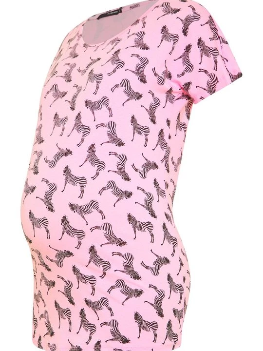 Foto van product T-shirt print Supermom donkerroze