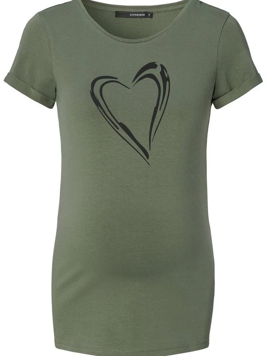 Foto van product T-shirt print Supermom groen