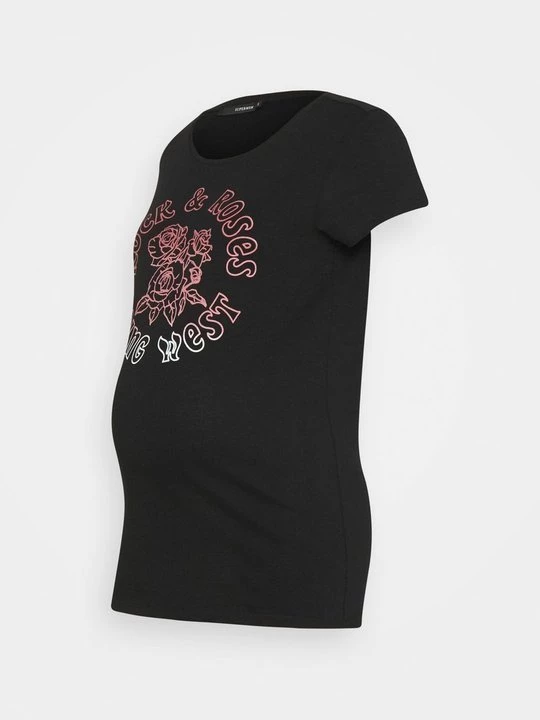 Foto van product T-shirt print Supermom zwart