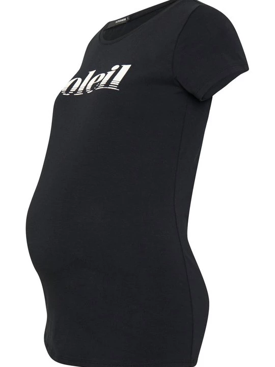 Foto van product T-shirt print Supermom zwart