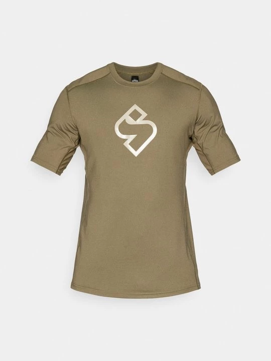 Foto van product T-shirt print Sweet Protection olijfgroen