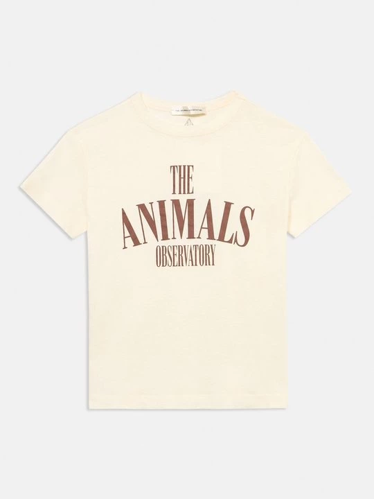 Foto van product T-shirt print THE ANIMALS OBSERVATORY crème