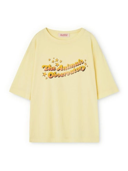 Foto van product T-shirt print THE ANIMALS OBSERVATORY geel