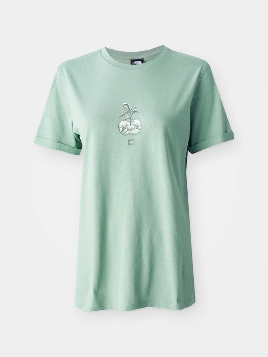 Foto van product T-shirt print The North Face lichtgroen